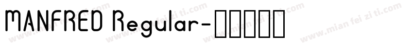 MANFRED Regular字体转换